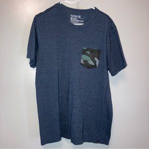 Hurley Men’s Premium Fit Spell Out Logo Gray T-Shirt Men's Size XL Short Sleeve